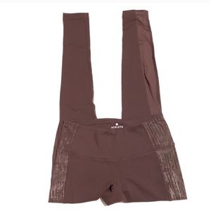 Athleta Pants - Athleta Maroon Side Stripe High Rise Leggings Athleta Pants - Athleta Maroon Side Stripe High Rise Leggings